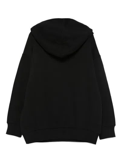Pucci Junior Embroidered-fish Hoodie In Black