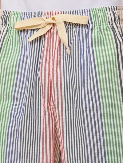 Howlin' Striped-pattern Seersucker-texture Shorts In Multi
