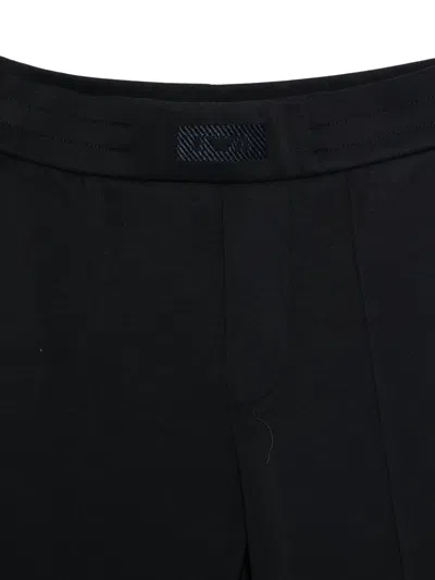 Emporio Armani Hooded Zip-up Tracksuit In Black