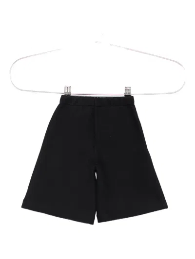 Emporio Armani Textured Button-fastening Trousers In Black