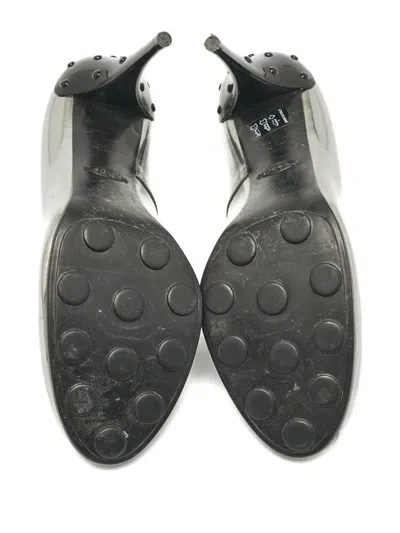 Pre-owned Tod's Vintage  120mm Leather Pumps In Silver