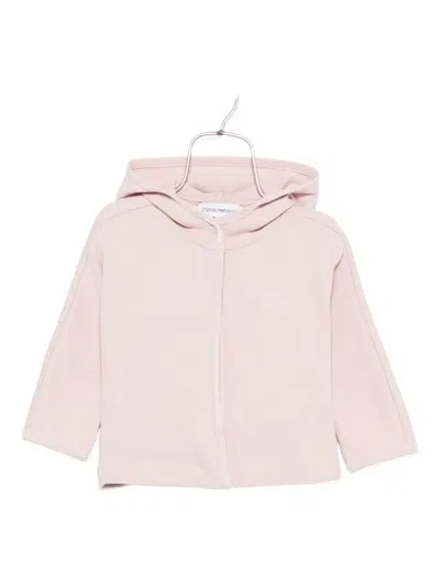 Emporio Armani Eagle-motif Hoodie In Pink