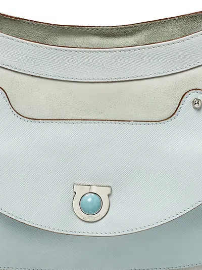 Pre-owned Ferragamo 2023 Suede Shoulder Bag In Neutral