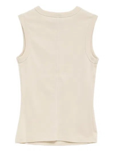 Flore Flore Esme Ribbed Tank Top In Neutral