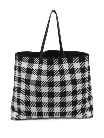 Pre-owned Alaïa Plaid Tote Bag