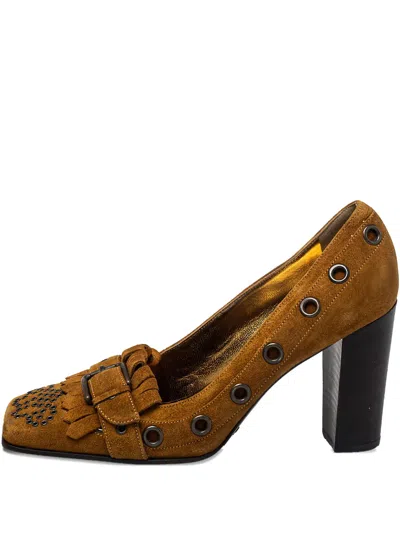 Pre-owned Dolce & Gabbana 90mm Suede Pumps