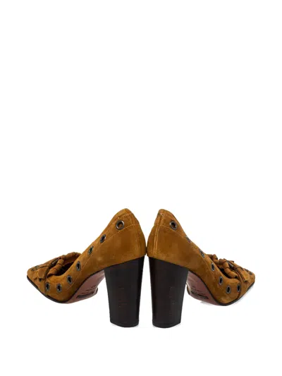 Pre-owned Dolce & Gabbana 90mm Suede Pumps