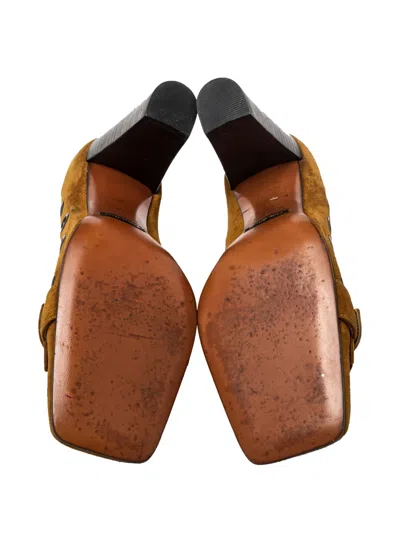 Pre-owned Dolce & Gabbana 90mm Suede Pumps