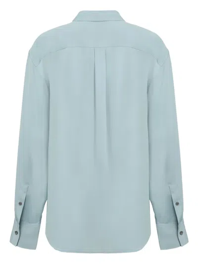 Calvin Klein Long Sleeve Shirt In Blue