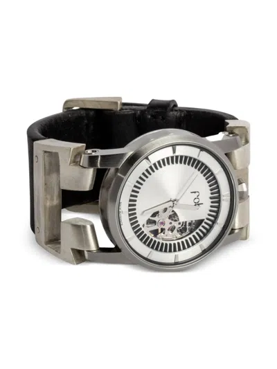 Parts Of Four Buckle Skeleton 42mm In Metallic