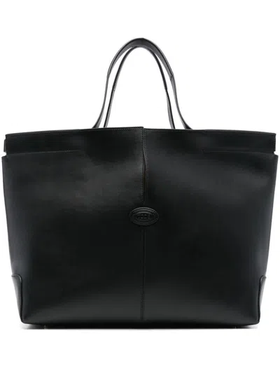 Tod's Black Leathe Di Bag Tote