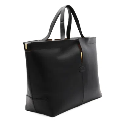 Tod's Black Leathe Di Bag Tote