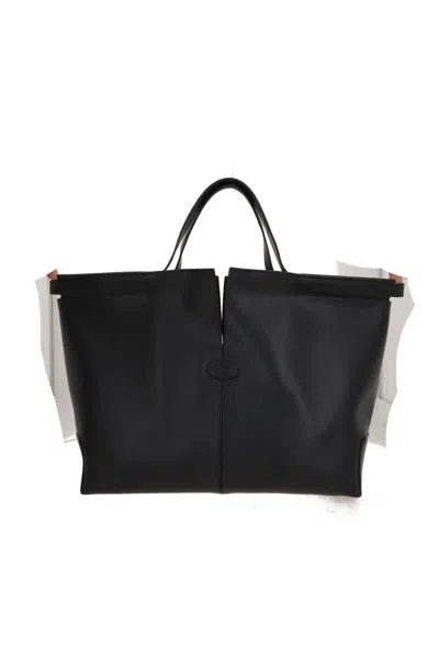Tod's Black Leathe Di Bag Tote