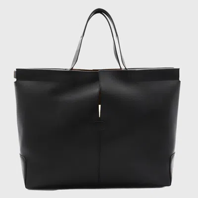 Tod's Black Leathe Di Bag Tote
