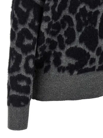 Stella Mccartney Grey Alpaca Blend Turtleneck Sweater
