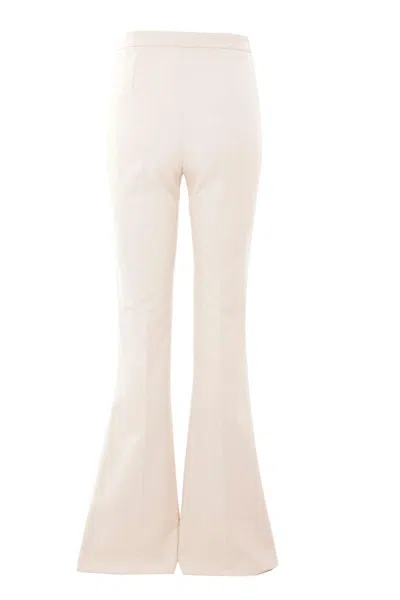 Elisabetta Franchi Butter Flared Trouser With Logo
