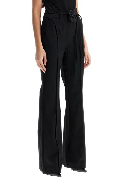 Rotate Birger Christensen Flared Long Pants With Flower