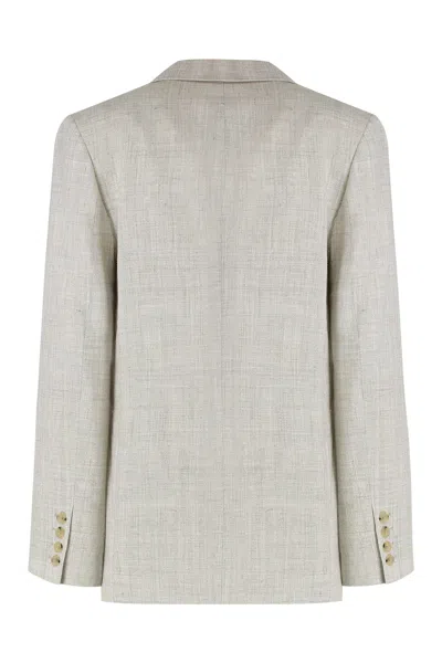 Totême Toteme Single-breasted Two-button Jacket In Neutral