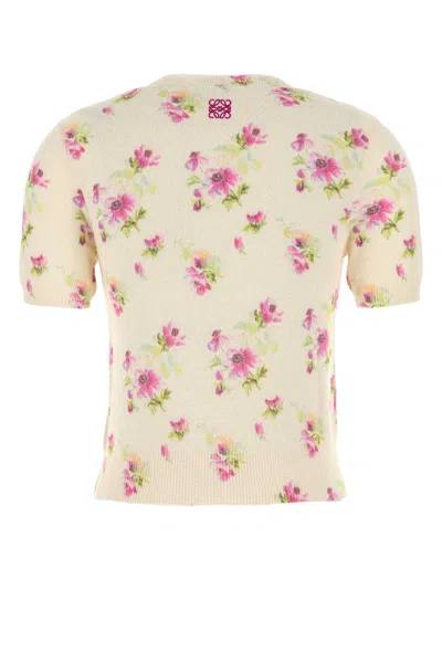 Loewe Embroidered Cotton Blend Sweater