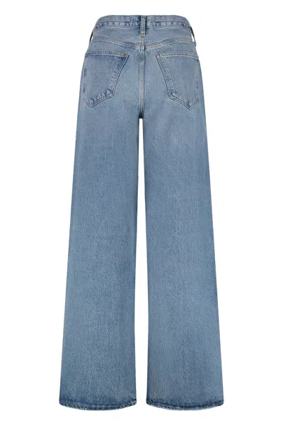 Agolde Low Slung Puddle Straight Leg Jeans