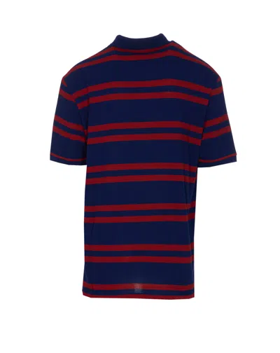 Valentino Striped Polo Shirt Regular Collar