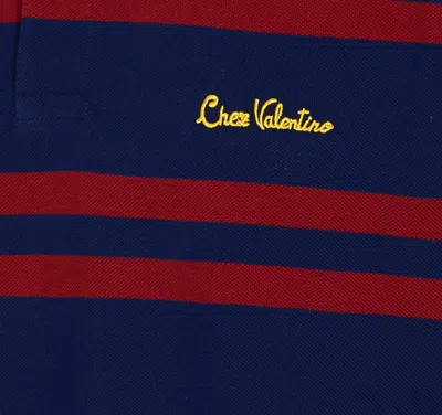 Valentino Striped Polo Shirt Regular Collar