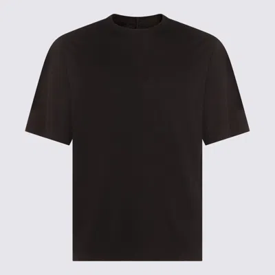Rick Owens Brad Crewneck Short Sleeve T-shirt Black In Black