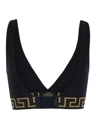Versace Bra With Elastic Band Featuring The Greca Motif