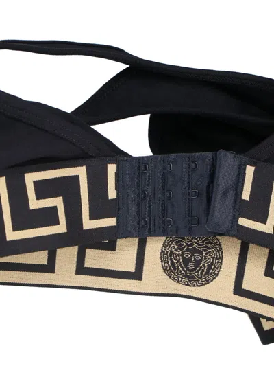 Versace Bra With Elastic Band Featuring The Greca Motif