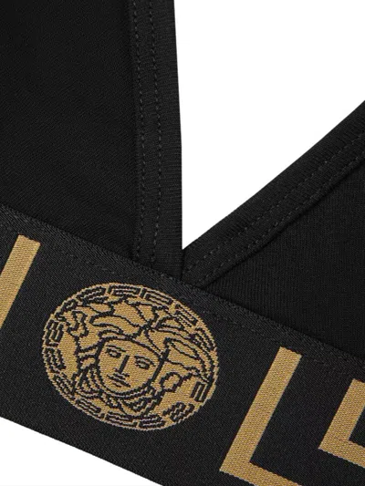 Versace Bra With Elastic Band Featuring The Greca Motif