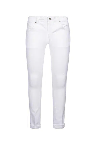 Dondup Carrot Leg Jeans In Durable Cotton Drill In White