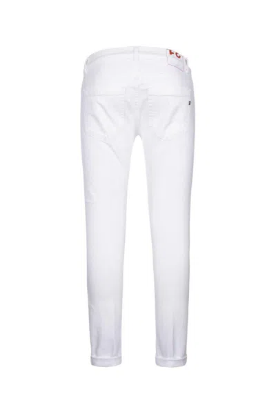 Dondup Carrot Leg Jeans In Durable Cotton Drill In White