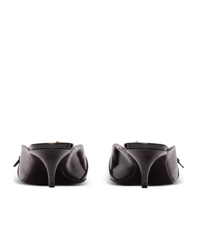 Balmain Sync Patent Leather Mules With Pointed Toe