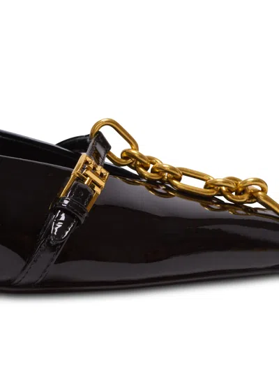 Balmain Sync Patent Leather Mules With Pointed Toe