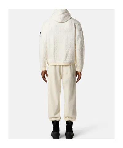 Stone Island Padded Hooded Jacket With Anti-drop And Wind Resistance In Neutral