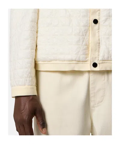 Stone Island Padded Hooded Jacket With Anti-drop And Wind Resistance In Neutral