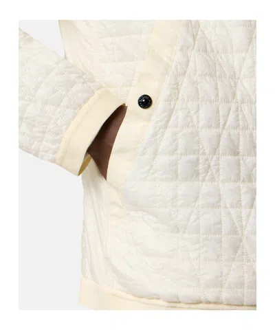 Stone Island Padded Hooded Jacket With Anti-drop And Wind Resistance In Neutral