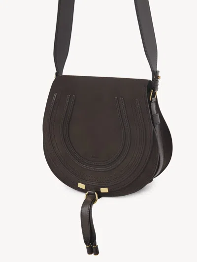 Chloé Large Marcie Suede Crossbody Bag
