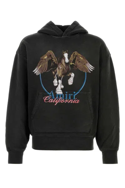 Amiri Graphic Print Hooded Sweater Kangaroo Pocket