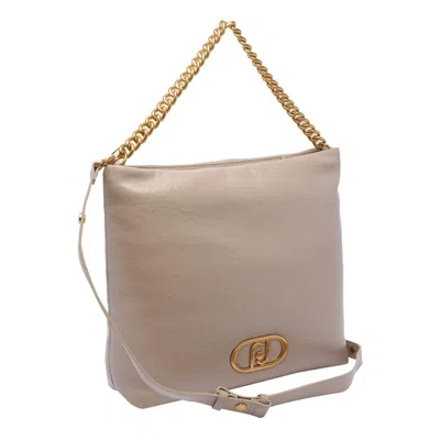 Liu •jo Liu Jo Beige Shoulder Bag With Chain Strap