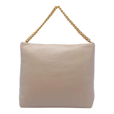 Liu •jo Liu Jo Beige Shoulder Bag With Chain Strap