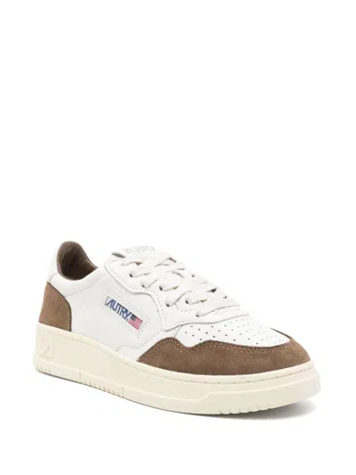Autry Low Sneaker With Contrast Panels And Perforated Detailing