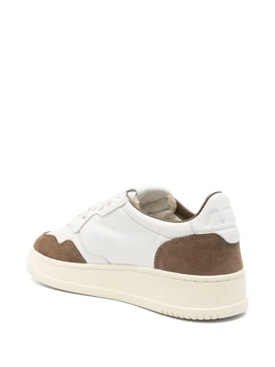 Autry Low Sneaker With Contrast Panels And Perforated Detailing