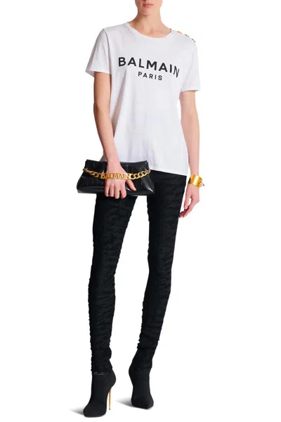 Balmain Logo Buttons T-shirt