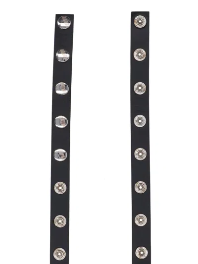 Attico Black Studs Belt