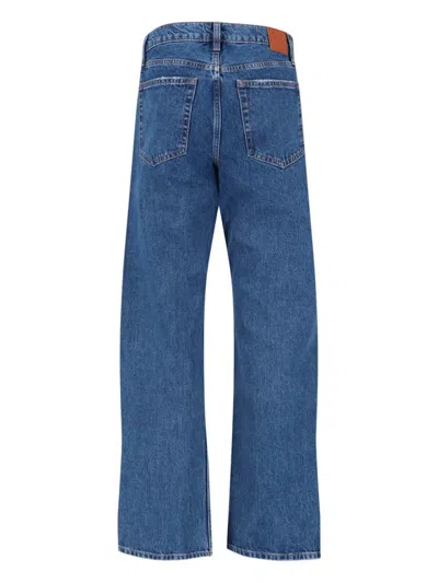 Anine Bing Denim Straight-leg Jeans In Blue