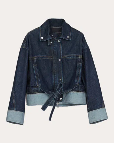 3.1 Phillip Lim Women's Waist-tie Denim Jacket