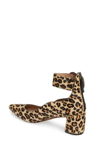 Linea Paolo Corwyn Ankle Strap Genuine Calf Hair Pump