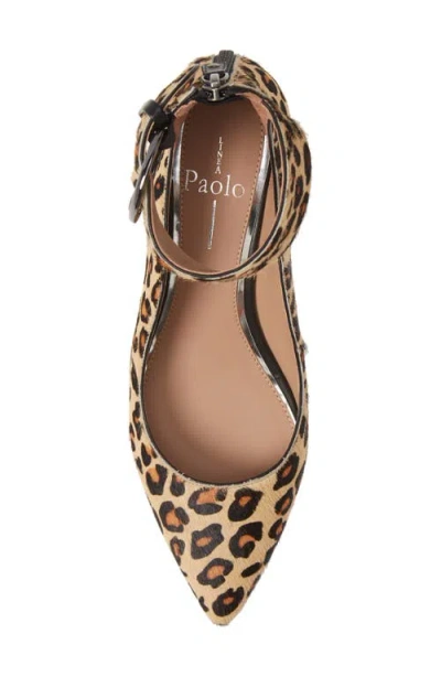 Linea Paolo Corwyn Ankle Strap Genuine Calf Hair Pump