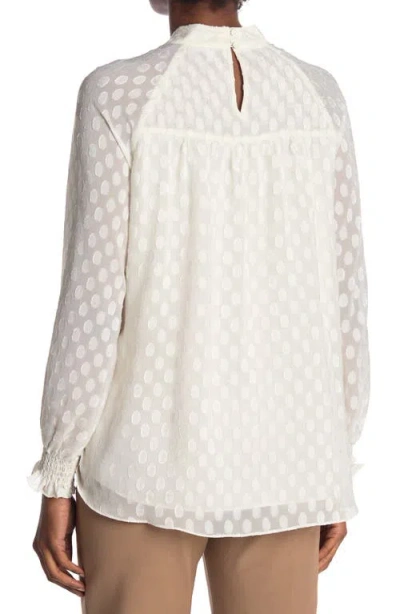 Dr2 By Daniel Rainn Daniel Rainn Long Sleeve Swiss Dot Blouse